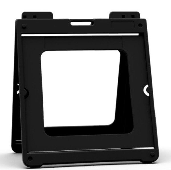 CIRE Sereno Heavy Duty Plastic A-Frame, 24"h x 24"w, Black