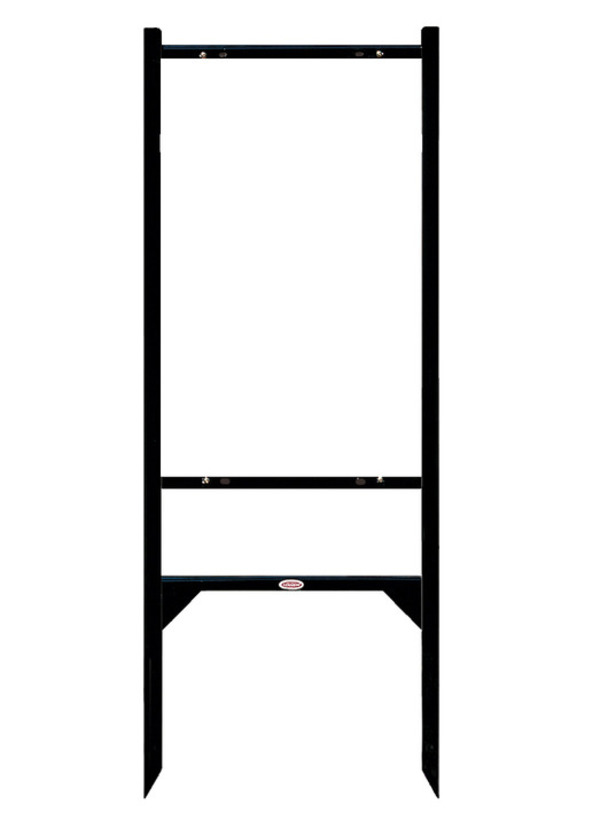 ReeceNichols Angle Iron Sign Frame with 1 Rider Insert, 28"h x 18"w, Black