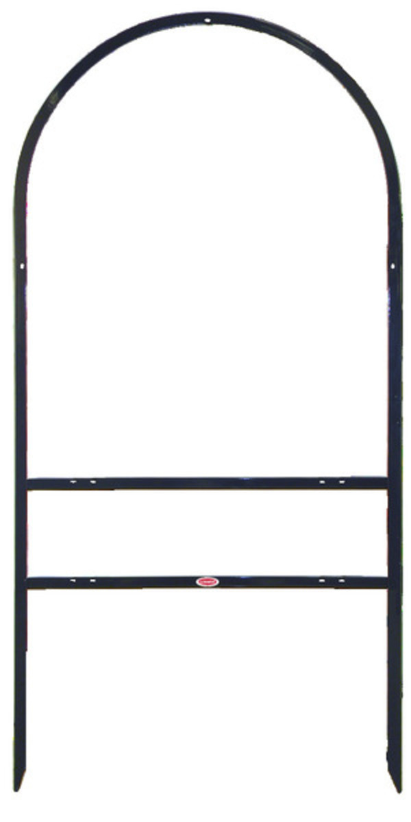 Berkshire Hathaway HomeServices Real Estate Arc Sign Frame with Two Rider Inserts,  30"h x 24"-w Black