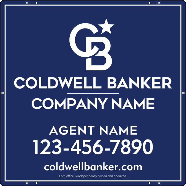 Agent Sign Panel, 24"H X 24"W, Steel