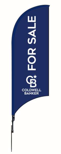 Coldwell Banker&reg; Real Estate FOR SALE FEATHER FLAG AND POLE, 9-foot
