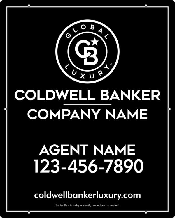 Agent Hanging Sign Panel, 30"H X 24"W, 3mm Aluminum Composite