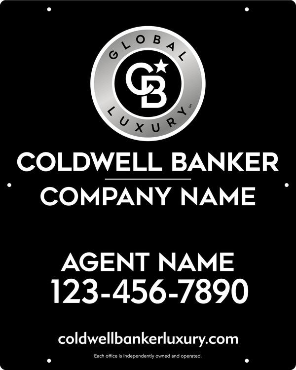 Agent Hanging Sign Panel, 30"H X 24"W, 3mm Aluminum Composite