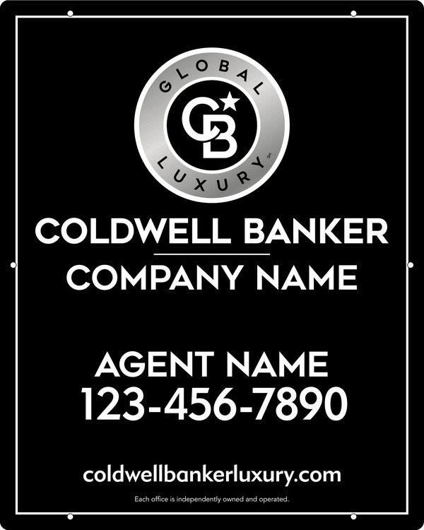 Agent Hanging Sign Panel, 30"H X 24"W, 3mm Aluminum Composite
