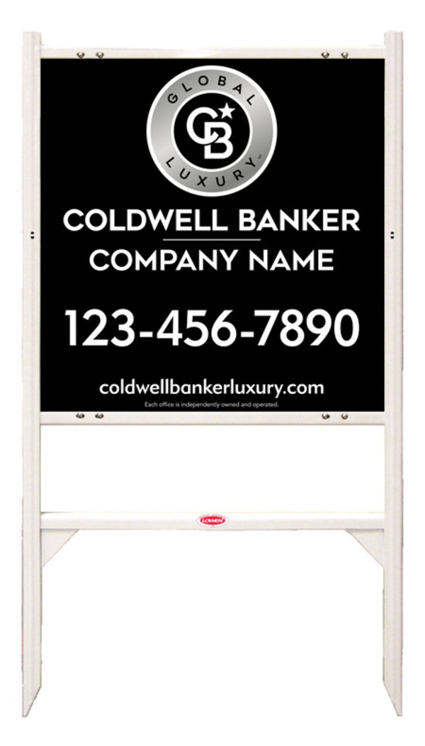 Angle Iron Frame And Reflective Office Sign Panel Unit, 24"H X 24"W, 3mm Aluminum Composite