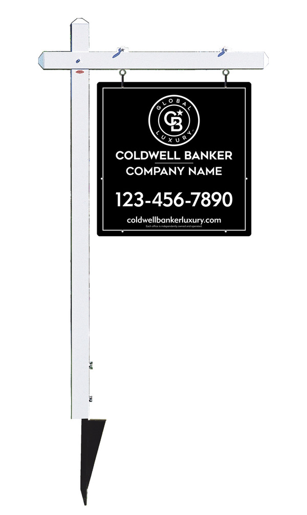 Sign Post And Office Sign Panel Unit, 24"H X 24"W, 3mm Aluminum Composite