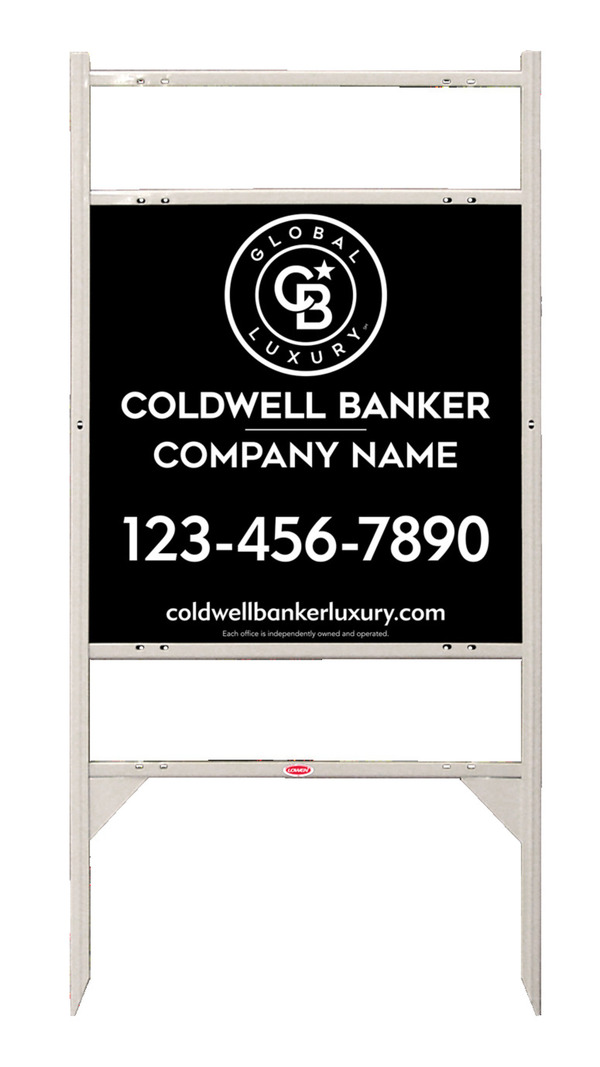 Angle Iron Frame W/ 2 Rider Inserts And Office Sign Panel Unit, 24"H X 24"W, 3mm Aluminum Composite