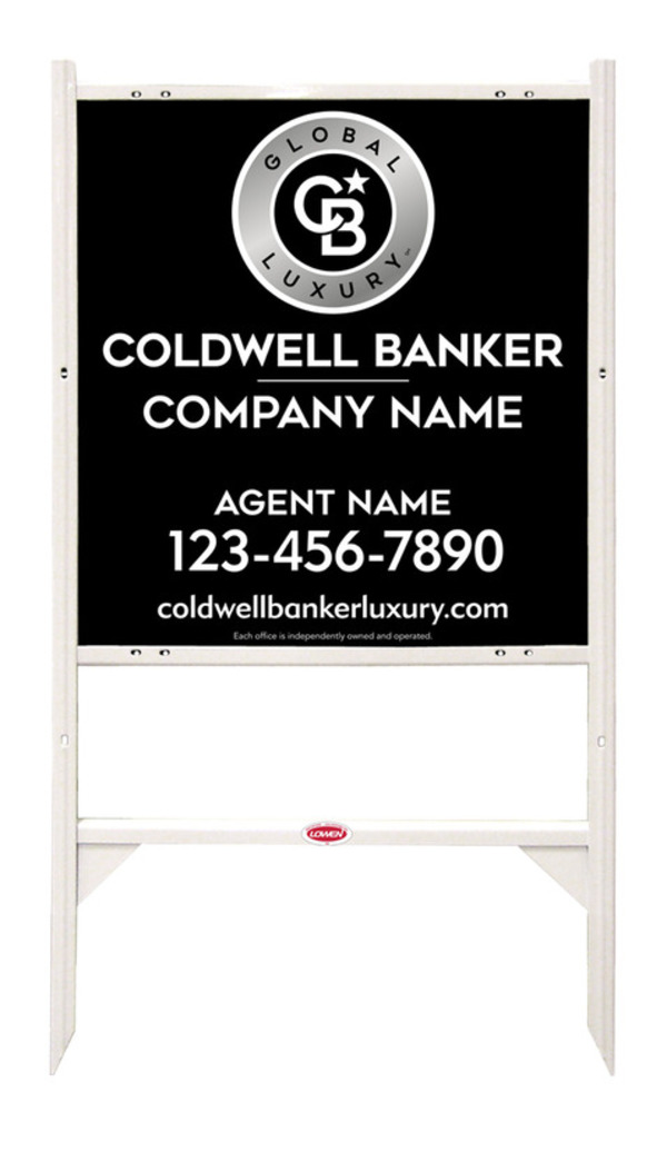 Angle Iron Frame And Agent Sign Panel Unit, 25"H X 24"W, 3mm Aluminum Composite