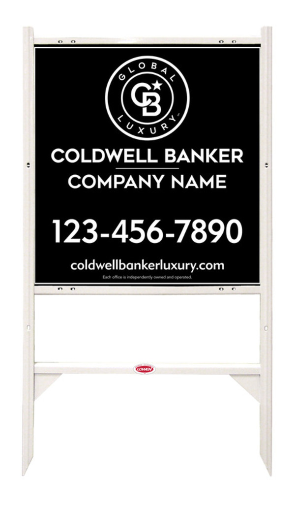Angle Iron Frame And Reflective Office Sign Panel Unit, 25"H X 24"W, 3mm Aluminum Composite