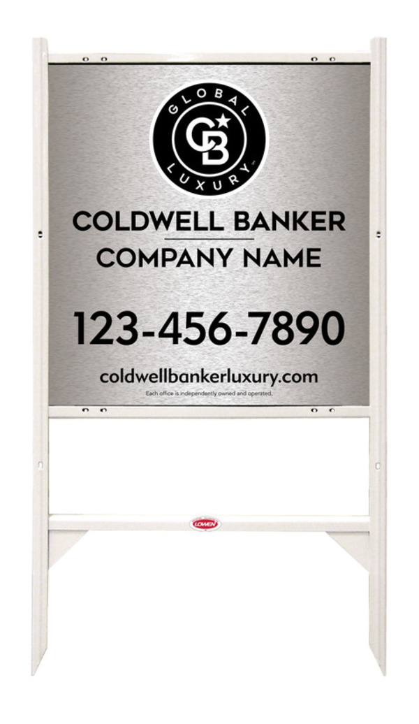 Angle Iron Frame And Office Sign Panel Unit, 25"H X 24"W, Brushed Aluminum Composite