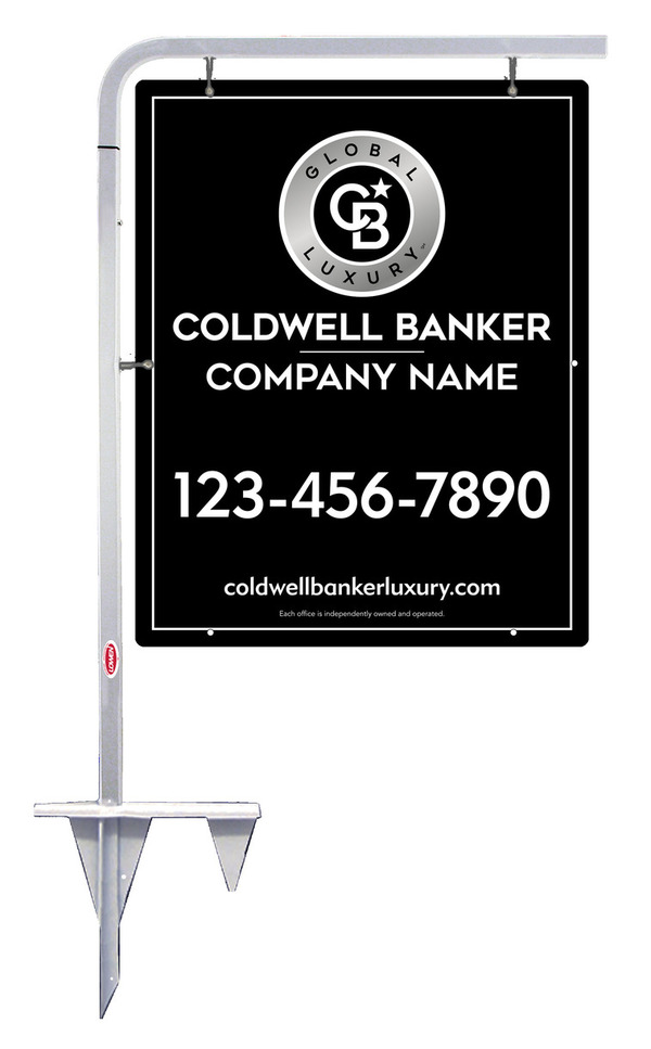 Tubular Stake And Office Sign Panel Unit, 30"H X 24"W, 3mm Aluminum Composite