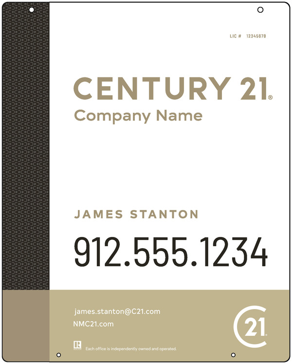 Aluminum Composite Hanging Panel 30X24 Df - Century 21 | Lowen Sign