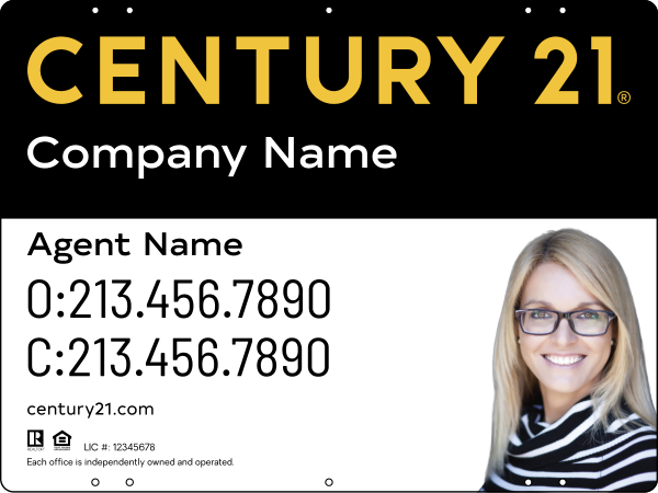 CENTURY 21&reg; Steel Yard Sign Panel 18x24 DF - Century 21 | Lowen Sign