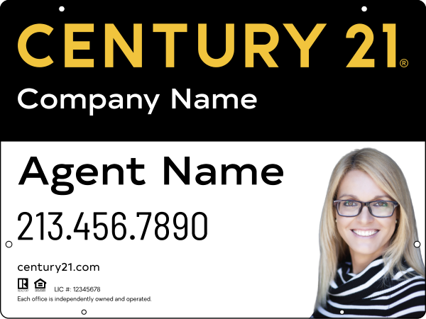 CENTURY 21&reg; Steel Hanging Panel 18x24 DF - Century 21 | Lowen Sign