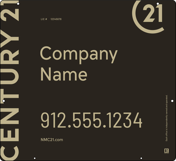Reflective Hanging Sign Panel, 22"H X 24"W, 3mm Aluminum Composite