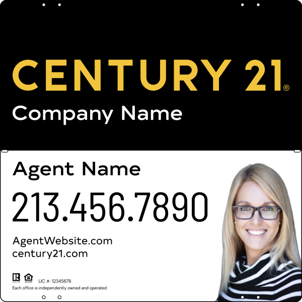 CENTURY 21&reg; Steel Yard Sign Panel 24x24 DF - Century 21 | Lowen Sign