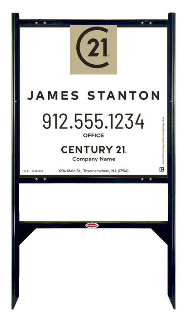 Gibraltar Frame Unit 24X24 Aluminum Composite Agent Centric Office - Century 21 | Lowen Sign