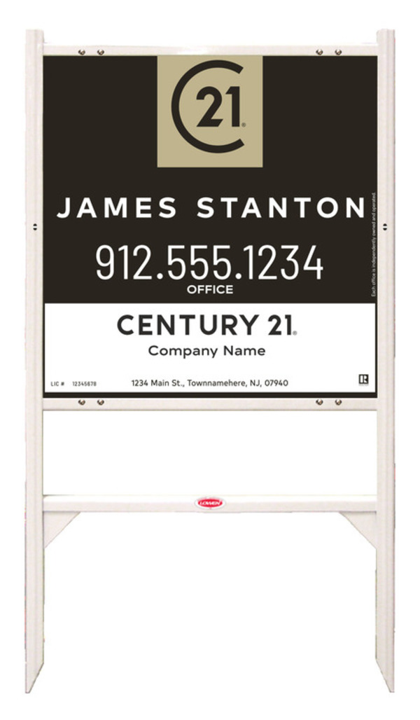 Gibraltar Frame 24X24 Aluminum Composite Agent Centric Sales White - Century 21 | Lowen Sign