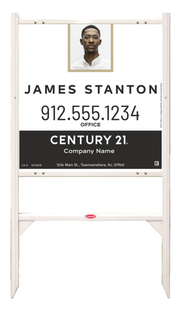 Gibraltar Frame 24X24 Aluminum Composite Agent Photo Sales White - Century 21 | Lowen Sign