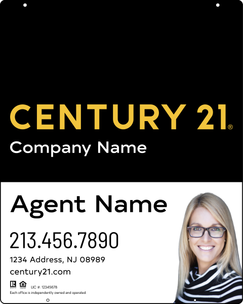CENTURY 21&reg; Reflective Hanging Panel 30x24 Steel Premium Office - Century 21 | Lowen Sign