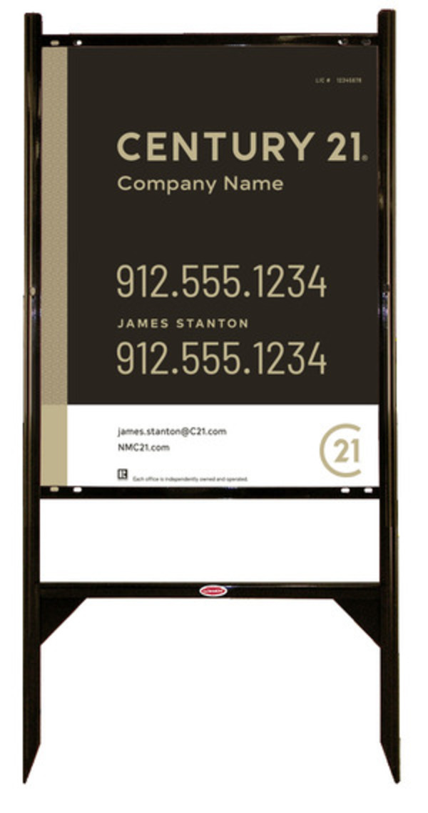 Gibraltar Frame Unit 30X24 Aluminum Composite Signature - Century 21 | Lowen Sign