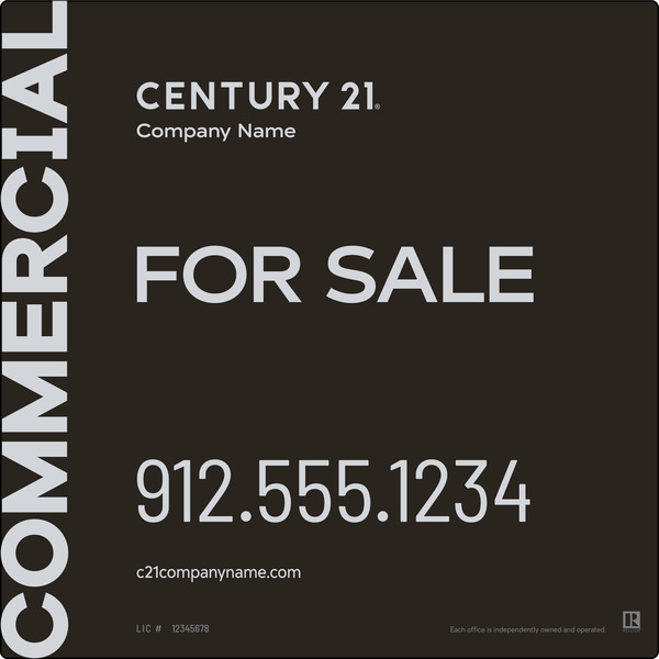Century 21 Commercial Alumalite Panel 48X48 Df - C21 | Lowen Sign