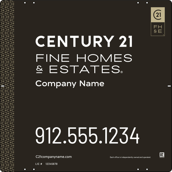 Reflective Panel 24X24 Steel Premier  - Century 21 | Lowen Sign
