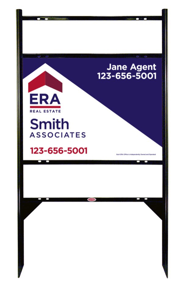Angle Iron Frame For 2 Rider Inserts And Sign Panel Unit, 24 GA Steel 18"H X 24"W