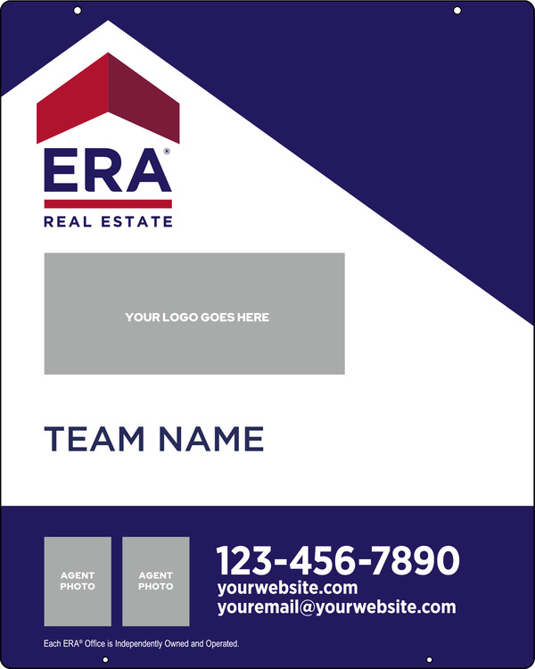 ERA&reg; Team Logo - Photo Hanging Sign Panel, 30"h x 24"w, Steel