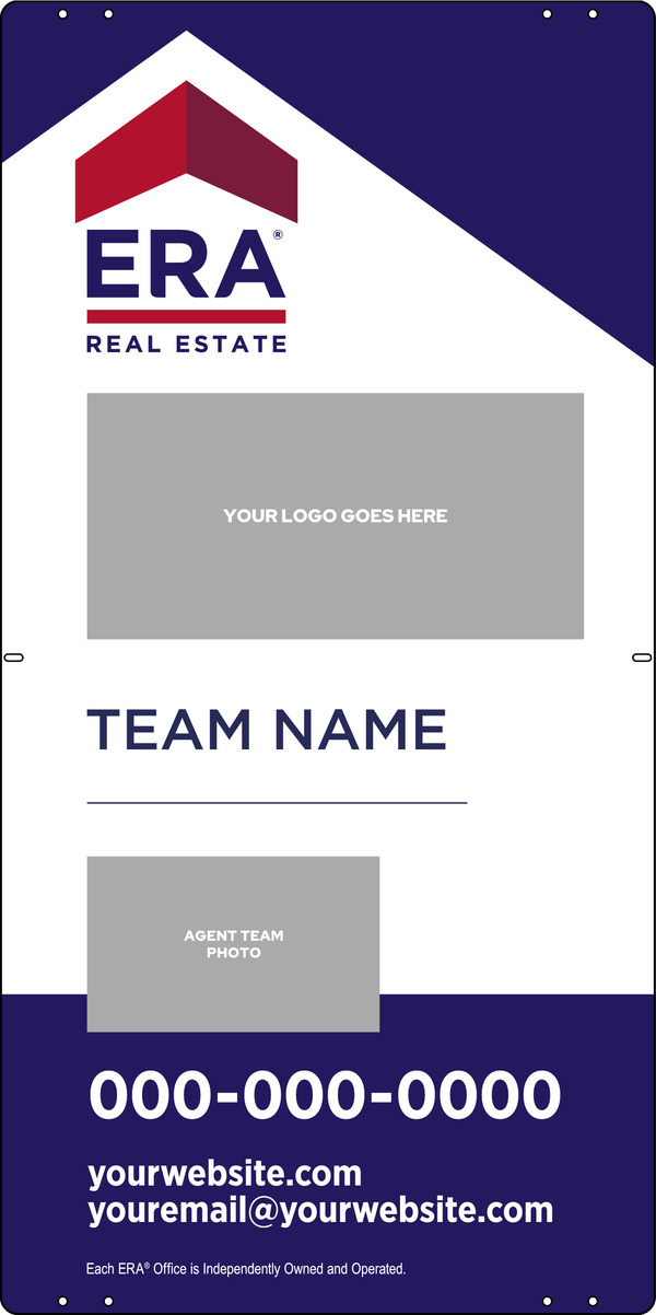 ERA&reg; Team Logo - Photo Sign Panel, 36"h x 18"w, Steel