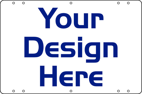 Independent Real Estate Sign Panel,  24 GA Steel 12"h x 18"w