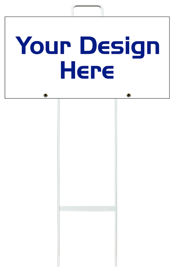 Independent Grab and Go Sign Panel Unit, 12"h x 24"w, 4mm Corrugated
