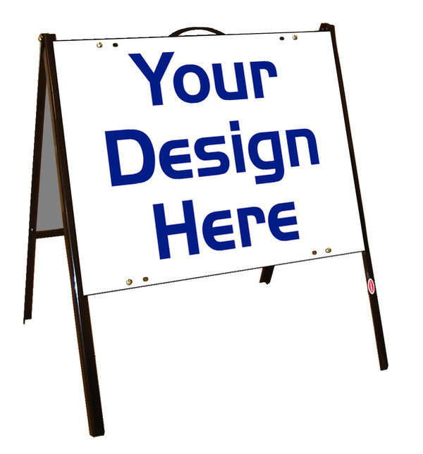 Independent A-frame and Sign Panel Unit, 18"h x 24"w