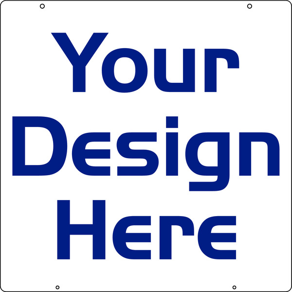 Independent Hanging Sign Panel, 24"h x 24"w, 3mm Aluminum Composite