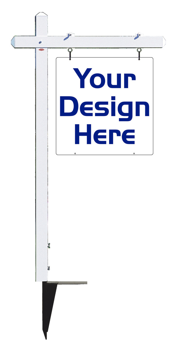 Independent 24h x 24w Aluminum Sign Post Unit