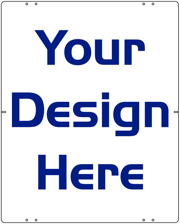 Independent Reflective Sign Panel, 30"h x 24"w, Steel