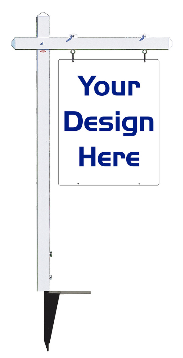 Independent 30h x 24w Aluminum Sign Post Unit