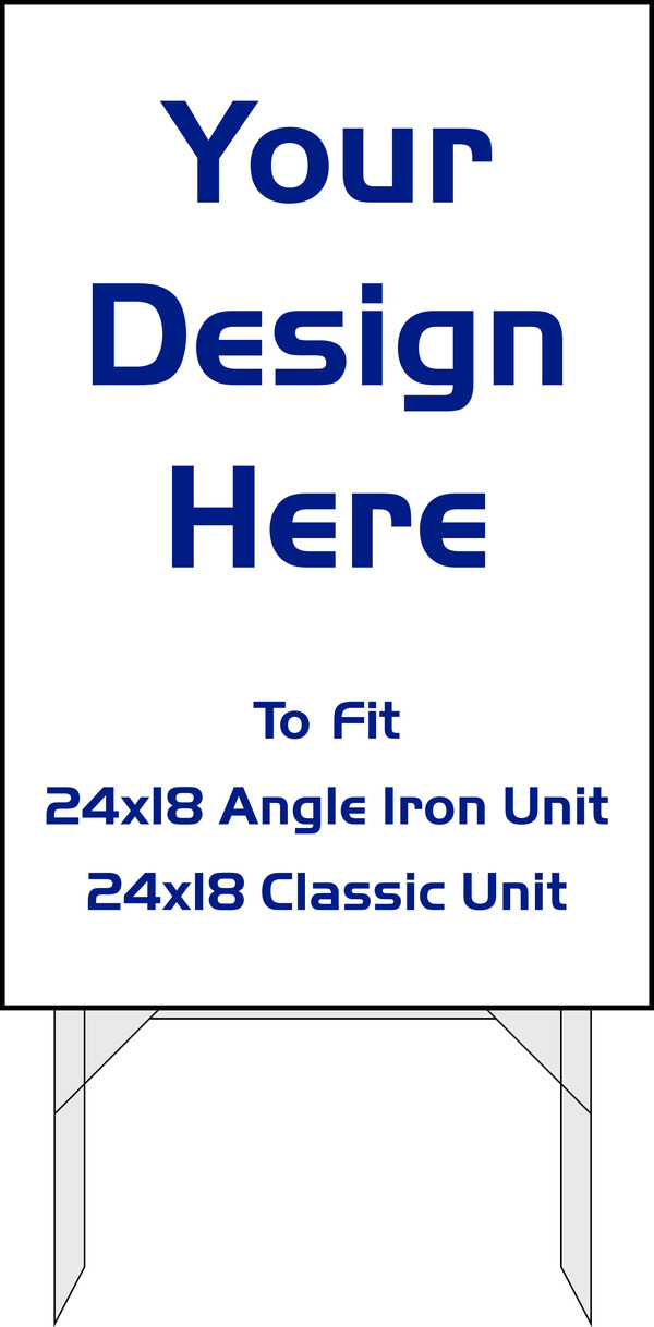 Independent Yard Sign Sleeve, 34"h x 22"w
