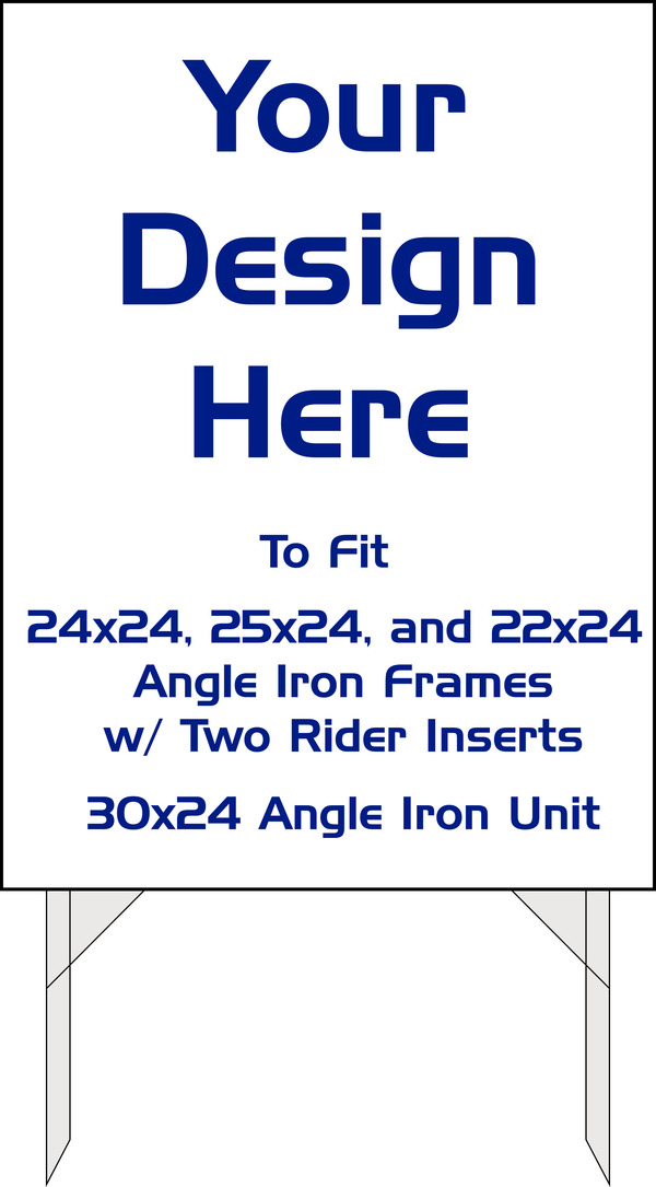 Independent Yard Sign Sleeve, 38"h x 28"w