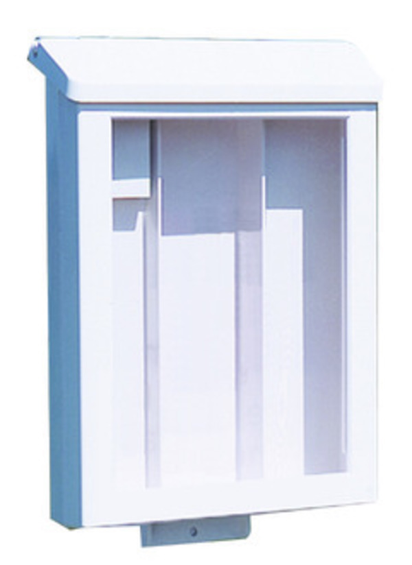 Charles Rutenberg Realty Real Estate Sign White Plastic Yard Box for Angle Iron Sign Frames and Round Rod Sign Frames