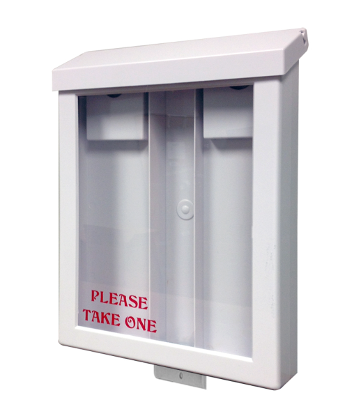 Platinum Realty White Plastic Yard Box for Angle Iron Sign Frames