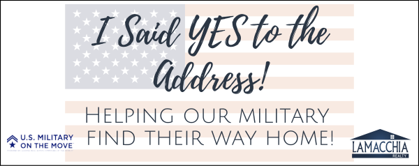 Lamacchia Agents I Said Yes to the Addess Military Hanging Sign Riders, 12"h x 30"w, 3mm Aluminum Composite