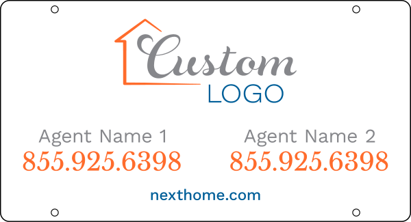 NextHome Reflective Agent Sign Rider, 12"h x 22"w, 3mm Aluminum Composite