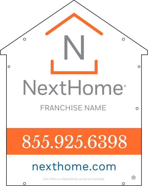 Reflective Universal House Shape Sign Panel Df, 30"H X 24"W, Pvc