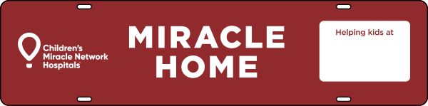 RE/MAX Miracle Home Sign Rider, 6"h x 24"w, Steel
