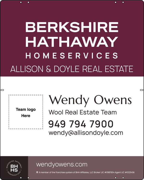 Team Logo Sign Panel, 30h x 24, Steel
