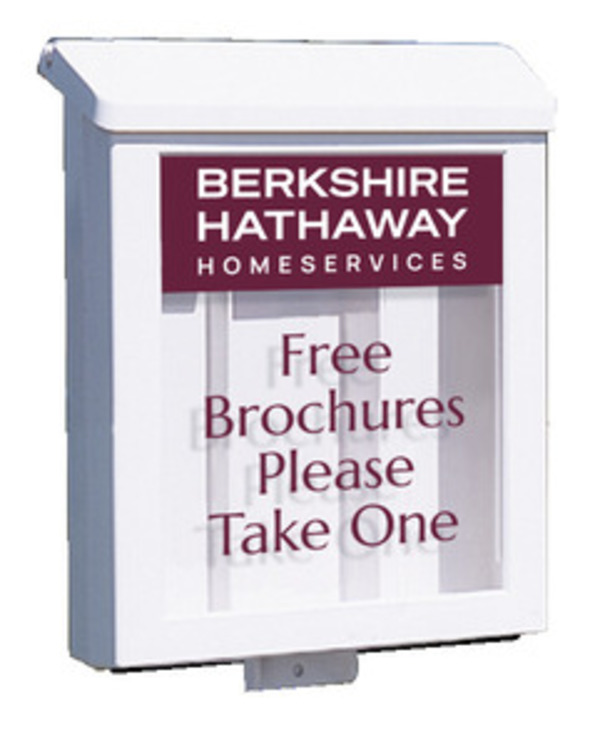 Real Estate Sign White Plastic Yard Box for Arc Sign Frame