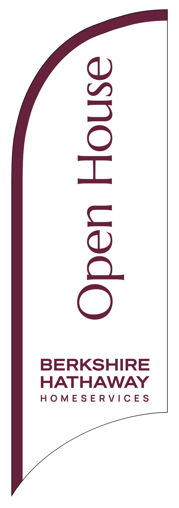 Open House Feather Flag only, 7-foot - Cabernet Copy