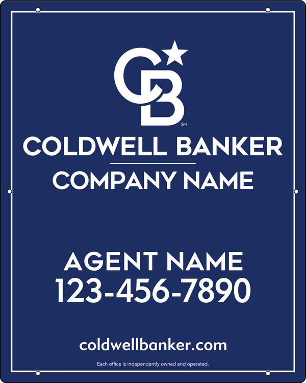 Agent Hanging Sign Panel, 30h x 24w, Poly