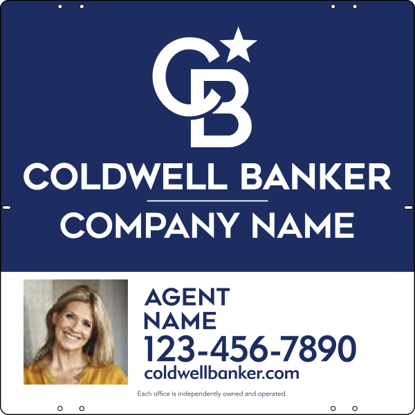Agent Photo Sign Panel, 24h x 24w, Steel